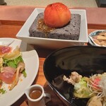 懐食みちば - 活魚さらだ仕立て、冬トマト姿焼き、鮟鱇唐揚げ酢どりあん掛け