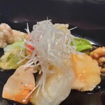 懐食みちば - 鮟鱇唐揚げ酢どりあん掛け