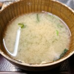 Shimpachi Shokudou - さば文化干し定食　みそ汁