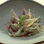 日本橋笈川 - 2014．1　氷魚の梅肉和え