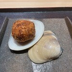 鮨松榮 - 蛤あさりクリームコロッケ