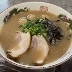 一骨入魂 - 『熟成豚骨（麺かため）』800円+『うずら3個』100円