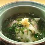 日本橋笈川 - 2014.1　伊勢海老の蕪蒸し