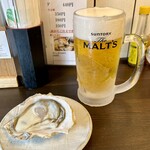 Kaki Goya Rokko - 宮城県産 生牡蠣 ＆ 生ビール