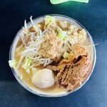 RAMEN HITONI YASASHIKU - 【国産豚ラーメン（味玉.ｵｰﾌﾟﾆﾝｸﾞｻｰﾋﾞｽ）】