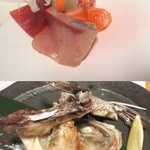 えびごころ - ミニ会席のお造り＆焼物
