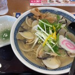 山田うどん - はまぐりラーメン　850円 大盛り　100円！