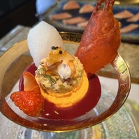 ステーキ懐石都 春日 - ロブスター(作り置きなのが勿体無いなぁ)