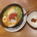 おおぎやラーメン - みそトマトチーズラーメン　970円（税込）
特製辛子　50円（税込）