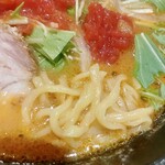 おおぎやラーメン - 麺アップ
みそトマトチーズラーメン　970円（税込）