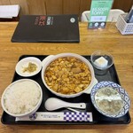四川料理 江湖 - 麻婆豆腐セット（ライス大盛り）