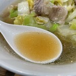 東京ラーメンショー 極み麺 - 塩と言うよりは醤油に近い味わいのスープ