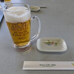 古河ゴルフリンクスレストラン - 生ビール(中) ¥750
