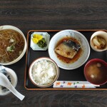 国八食堂 - 料理写真:煮さば定食＆かけそば