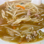 三ちゃん - 味噌スープも澄んでる