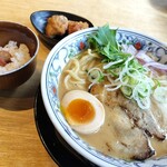 だしと麺 - 鶏白湯そばセット