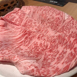 木曽路 - 追加肉。特選霜降り牛１人前3000円