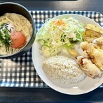 SORA CAFE - とりてんプレート＆明太子クリームヌードル