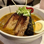 北海道スープカレー Suage - 炙られた角煮！