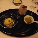 レストラン マノワ - 三種のアミューズ（2014.1）