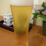 旬菜 一笑 - 生ビール