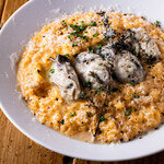 Oyster and sea urchin cream risotto