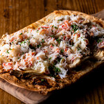 Snow crab tarte flambée