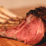 Char-grilled spring lamb