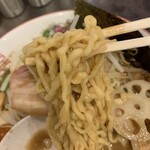 西永福の煮干箱 - 限定麺 味噌の箱  麺リフト