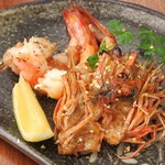 Grilled prawns from Hiroshima
