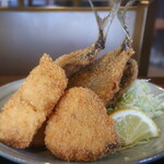 定食あさはち - 魚のミックスフライ