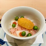 新日本料理おぶね - ▫︎さくら飯
      →鰹の酒盗の汁につけて、カラスミをのせて
