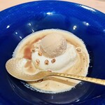 新日本料理おぶね - ▫︎イタリアンジェラート
      →ヘーゼルナッツ、はとむぎ、パンプキンシードオイル