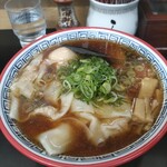 麺処 ら塾 - 醤油チャーシューワンタンメン　味玉(トッピング)