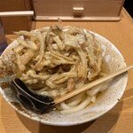 ふたば製麺 - ごぼうかき揚げうどん