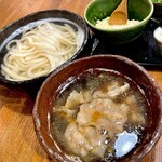 釜揚げうどん専門店もと - 肉汁釜揚げうどん