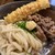 うどん屋 きすけ - 料理写真:肉温玉ぶっかけうどん➕鯛ちくわ天追加