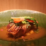 RISTORANTE IL NODO - 小坪漁港の平目 ジャガイモ 人参 ブイヤベースアップ