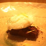 RISTORANTE IL NODO - ガトーショコラ 八木下農園さんのヴェルガモットアップ