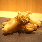 RISTORANTE IL NODO - イタリア産ホワイトアスパラ 穴熊パンチェッタ 山の香りアップ