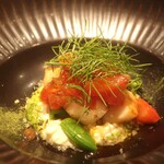 RISTORANTE IL NODO - ホタテ ヨーゼフさんのトマト クスクス ハーブアップ
