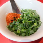 ラーメン二郎 - 待ってる間にカスタマイズ♪