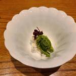 小柳寿司 - フキの白和え　こごみ添え