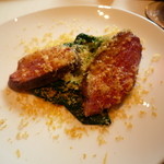 イタリアン オット - ちぢみほうれん草と鴨の温かいサラダ