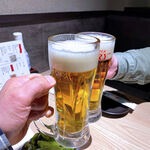 おでん食べ放題 傳 - 生ビール（580円）