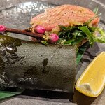 西中州焼肉 きらく - きらくのタンと昆布締めタン