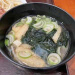 菱田屋 - 味噌汁 シンプルで美味い