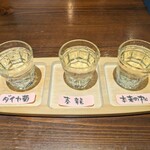 Soba Doko Ro Ka Getsu An - 「日本酒3種飲み比べ」