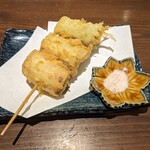 そば処 花月庵 - 「下仁田ネギ天ぷら」