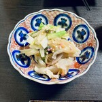 蕎麦・酒 青海波 - ウド、ホッキ貝の酢味噌和え